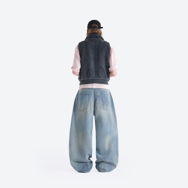 Camel Hair Sherpa Vest